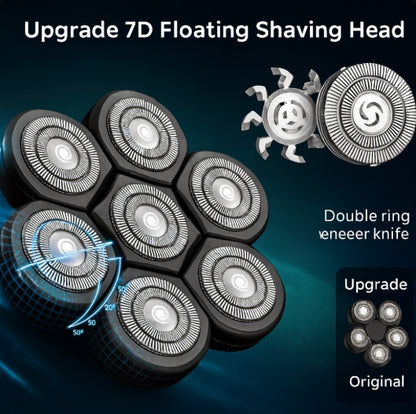 KENSEN 5 en 1 rasoir électrique 7D tête